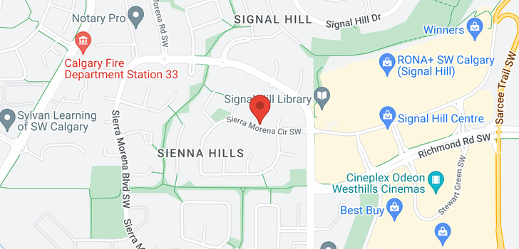 map of 204 Sierra Morena Place SW